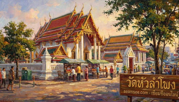 รูปภาพวัดหัวลำโพง กรุงเทพมหานคร สำหรับเสี่ยงเซียมซี